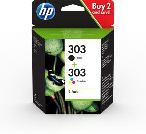 Ink Cartridge - No 303 - Black/Tri-color - Combo Pack blk-col ST 200/165pages