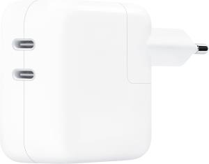 35w Dual USB-c Port Power Adapter MNWP3ZM/A white