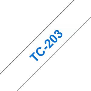 Tape 12mm Lami Blue On White (tc203)                                                                 tape 7,7m laminated