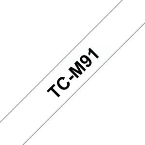 Tape 9mm Mat Black On Clear (tcm91)                                                                  tape 7,7m laminated