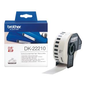 Paper 29mm White 30.48m (dk22210)                                                                    white black 30,48 metre permanent