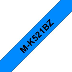 M-tape 9mm Plastic Black On Blue (m-k521)                                                            tape 8m non-laminated