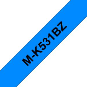 M-tape 12mm Plastic Black On Blue (m-k531)                                                           tape 8m non-laminated
