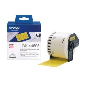 62mm Yellow Removable Paper Tape (dk44605)                                                           30,48mx62mm removable