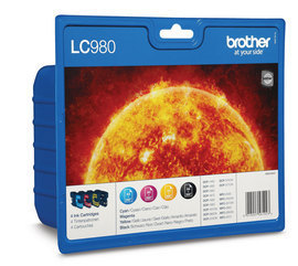 Ink Cartridge - Lc980 - Multipack - Colour 260 Pages Black 300 Pages - Black / Cyan / Magenta / Yellow 1x300/3x260pages blister