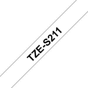 Tape 6mm Black On White (tze-s211)                                                                   tape 8m laminated