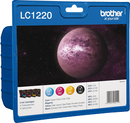 Ink Cartridge - Lc1220 - Multipack - 300 Pages - Black / Cyan / Magenta / Yellow 4x300pages blister