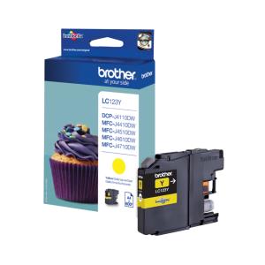 Ink Cartridge - Lc123y - 600 Pages - Yellow pages