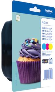 Ink Cartridge (lc123rbwbpdr)                                                                         3x600pages blister