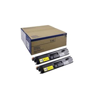 Toner Cartridge - Tn900y - 6000 Pages - Yellow - Twin Pack 2x6000pages
