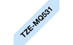 Tape Tze-mq531 12mm Black On Blue Pastel                                                             pastel tape 4m laminated