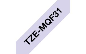 Tape Tze-mqf31 12mm Black On Purple Pastel                                                           pastel tape 4m laminated