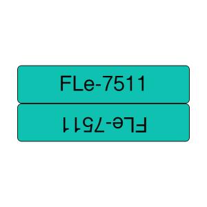 Flag Tape Black On Green 21x45mm                                                                     72pcs green/black 21x45mm