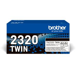 Toner Cartridge - Tn2320 - 2 X 2600 Pages - Black - Twin Pack black HC 2x2600pages