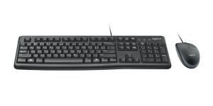 LOGITECH MK120  KEYBOARD+MOUSE QWERTY US                                                             920-002563 wired black