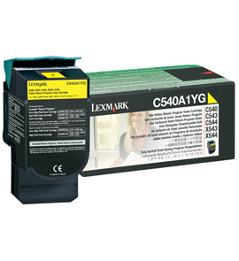 Toner Cartridge - Return Programme - Yellow - For C54x/ X54x (0c540a1yg) ST return 1000pages