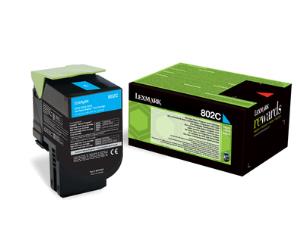 Toner Cartridge - 802c - Return Programme - 1k Pages - Cyan For Cx310dn/cx310n/cx410de/cx510dthe 1000pages