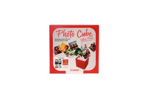 Pg-560/cl-561 Photo Cube Value Pack 5x5 Phot Paper(pp-201 40sheets) + Black Colour Cartridges Photo Cube ink+photo paper (2) blk-col