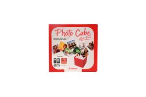 Pg-540/cl-541 Photo Cube Value Pack 5x5 Phot Paper(pp-201 40sheets) + Black Colour Cartridges Photo Cube ink+photo paper (2) blk-col