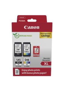 Ink Cartridge - pg-545xl/cl-546xl Photo Value ink+photo paper (2) blk-col w/o SEC