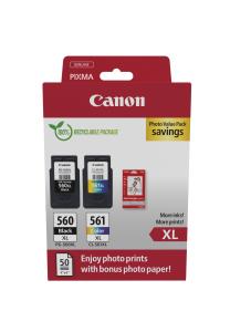 Ink Cartridge - crg Pg-560xl/cl-561xl Photo Value Pixma TS TR ink+photo paper (2) blk-col