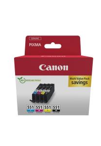 Ink Cartridge - cli-551 C/m/y/bk Multi Sec SEC 1x495/3x316pages cardboard 4x7ml