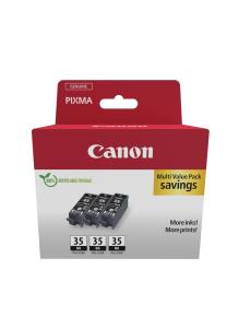 Ink Cartridge - Pgi-35bk - Standard Capacity 9.3ml - 191 Pages - Black - Triple Pack black 3x191pages cardboard