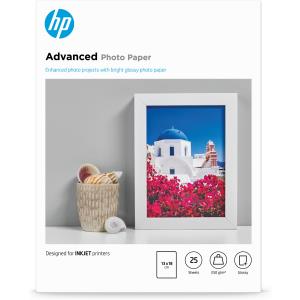 Advanced Glossy Photo Paper 250g/m 13x18cm Borderless 25-sheet                                      25sheet white 250gr glossy