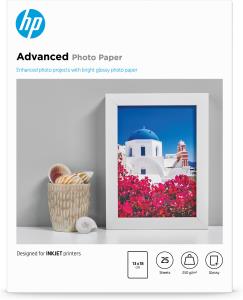 Advanced Glossy Photo Paper 250g/m 13x18cm Borderless 25-sheet                                      25sheet white 250gr glossy