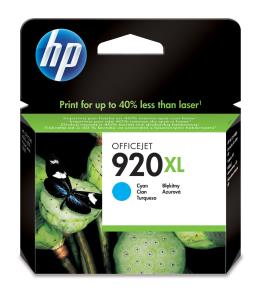 Ink Cartridge - No 920xl - 700 Pages - Cyan HP920XL 6ml 700pages high capacity