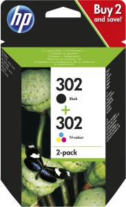 Ink Cartridge - No 302 - Black/Tri-color 190/165pages 3,5/4ml
