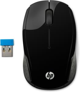 Wireless Mouse 200 Black 3buttons ambidextrous wireless black
