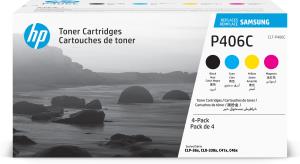 Toner Cartridge - Samsung CLT-P406C - CMYK - 4 Pack 1x1500/3x1000pages