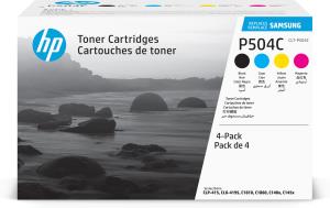 Toner Cartridge - Samsung CLT-P504C - Black/Cyan/Magenta/Yellow - 4 Pack 1x2500/3x1800pages