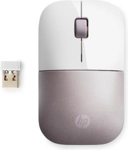 Wireless Mouse Z3700 pink 3buttons ambidextrous wireless white