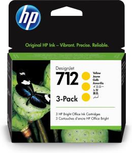 Ink Cartridge - No 712 - 29ml - Yellow - 3 Pack 3x29 ml