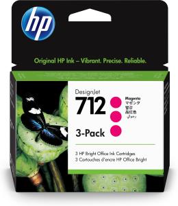 Ink Cartridge - No 712 - 29ml - Magenta - 3 Pack 3x29 ml