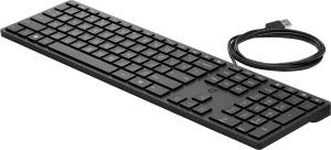Wired Desktop 320K Keyboard - BULK 12 - Qwerty int'l 9SR37A6#ABB wired black EMEA