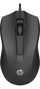 Wired Mouse 100 USB ambidextrous cable black EMEA