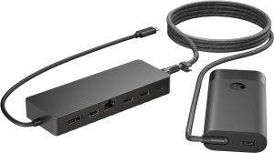 Universal Laptop Charger w/ USB-C Hub Combo 9H0H9AA#ABB universal black