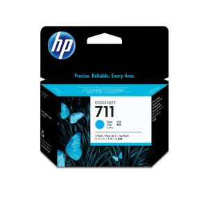 Ink Cartridge - No 711 - 29ml - Cyan - 3 Pack