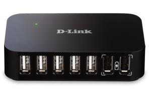 Hub USB Dub-h7 7-port USB 2.0 High-speed With 1x USB Uplink 7xUSB-A 2.0 USB 2.0 socket universal