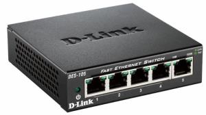 Switch Des-105 5 Port Fast Ethernet Standalone 8xRJ45 schwarz unmanaged