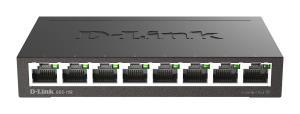 Desktop Switch Gigabit Dgs-108 8-port 10/100/1000 Metal Housing Standalone 8xRJ45 black managed