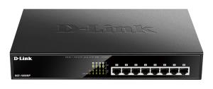 Switch Dgs-1008mp Gigabit Express 8-port 10/100/1000mbps L2 Standalone 8xRJ45 black unmanaged