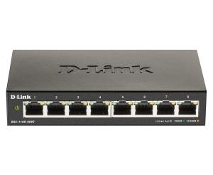 Dgs-1100-08v2 Smart 8x Gigabit Port Switch Standalone 8xRJ45 V2 black managed