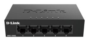 Desktop Switch Gigabit Dgs-105gl/e 5-port 10/100/1000 L2 Unmanaged Metal Housing Without Igmp Standalone 5xRJ45 black unmanaged