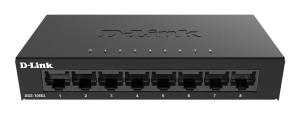 Desktop Light Switch Gigabit Dgs-108gl/e 8-port 10/100/1000 L2 Unmanaged Metal Housing Without Igmp Standalone 8xRJ45 black unmanaged