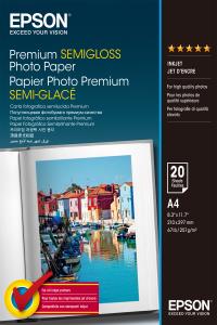 Paper Photo Premium Semigloss A4 20sheet (c13s041332)                                                A4 (210x297mm) 20sheet white 251gr