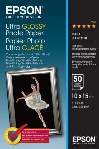 Paper Photo Ultra Glossy 10x15cm 50-sheet (c13s041943)                                               sheet white ultra 300gr high gloss